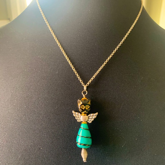 Necklace angel cat flying kitty - Picture 3 of 5